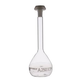 Pyrex Stoppered Volumetric Flask 250ml Pack Of 2 Dryad Education