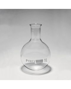 Pyrex Round Bottom Narrow Neck Flask - 100ml