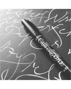 Manuscript Callicreative White Italic Markers. Pack of 2